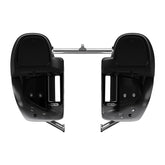 HR3 Silver / Black Honeycomb Fade Vented Lower Fairing Kit For Harley Touring models 2014-2024